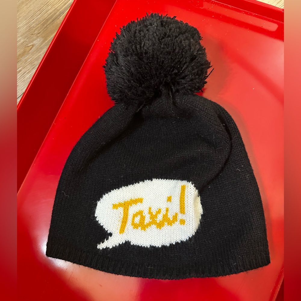 Kate Spade Black Knit Beanie